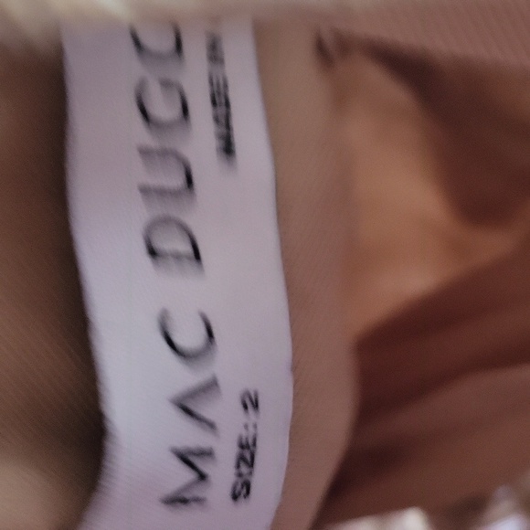 Mac Duggal 20392 Embellished Butterfly Fit size 2 gown Taupe NWT - Picture 9 of 9